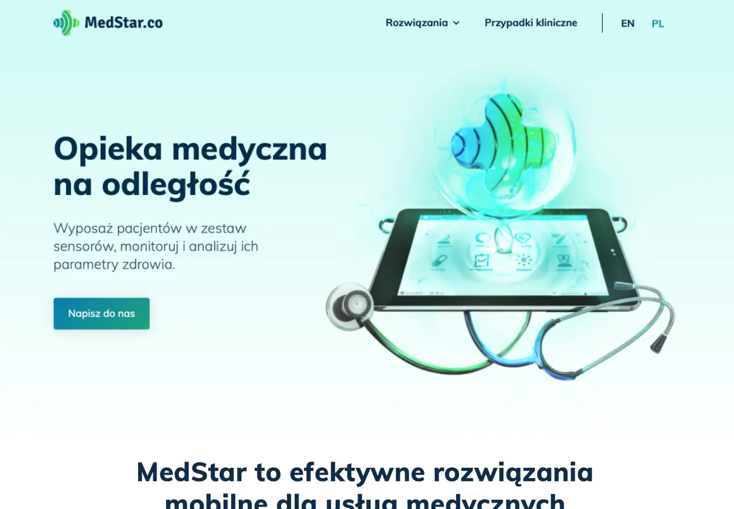 Responsywna strona internetowa dla usług medycznych – projektowanie stron www dla lokalnych usługodawców